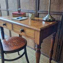 Load image into Gallery viewer, VINTAGE SOLID TIMBER WRITING DESK