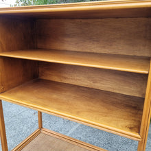 Load image into Gallery viewer, VINTAGE LUXE RATTAN AND SOLID WOOD WALL UNIT DISPLAY CABINET