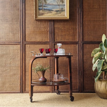 Load image into Gallery viewer, ART DECO STREAMLINE DRINKS TROLLEY