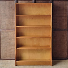 Load image into Gallery viewer, MID CENTURY SOLID HARDWOOD BOOKCASE