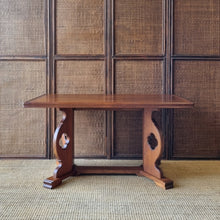 Load image into Gallery viewer, VINTAGE DUTCH MONASTERY STYLE GOTHIC REVIVAL OAK COFFEE TABLE