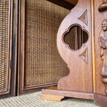 Load image into Gallery viewer, VINTAGE DUTCH MONASTERY STYLE GOTHIC REVIVAL OAK COFFEE TABLE