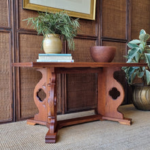 Load image into Gallery viewer, VINTAGE DUTCH MONASTERY STYLE GOTHIC REVIVAL OAK COFFEE TABLE
