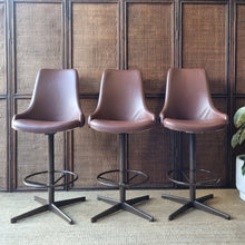 Load image into Gallery viewer, SET OF 3 KENDALL KITCHEN COUNTER SWIVEL STOOLS