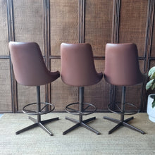 Load image into Gallery viewer, SET OF 3 KENDALL KITCHEN COUNTER SWIVEL STOOLS