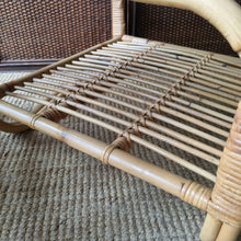 Load image into Gallery viewer, VINTAGE CANE & RATTAN SIDE TABLE