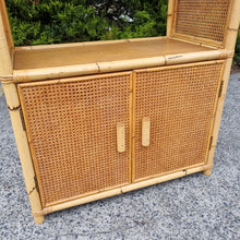Load image into Gallery viewer, VINTAGE CANE & RATTAN DISPLAY CABINET