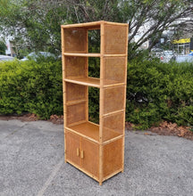 Load image into Gallery viewer, VINTAGE CANE & RATTAN DISPLAY CABINET