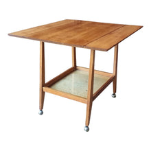 Load image into Gallery viewer, VINTAGE RODD & PHILIPP MID CENTURY DROP LEAF DRINKS CART TROLLEY
