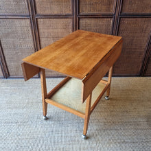 Load image into Gallery viewer, VINTAGE RODD & PHILIPP MID CENTURY DROP LEAF DRINKS CART TROLLEY