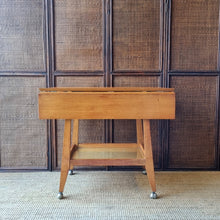 Load image into Gallery viewer, VINTAGE RODD & PHILIPP MID CENTURY DROP LEAF DRINKS CART TROLLEY