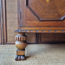 Load image into Gallery viewer, VINTAGE JACOBEAN REVIVAL OAK SIDEBOARD / BUFFET