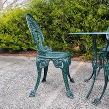 Load image into Gallery viewer, VINTAGE CAST IRON 4 PIECE PATIO SETTING