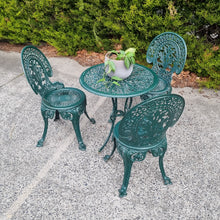 Load image into Gallery viewer, VINTAGE CAST IRON 4 PIECE PATIO SETTING