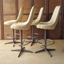 Load image into Gallery viewer, SET OF 4 KENDALL KITCHEN COUNTER SWIVEL STOOLS