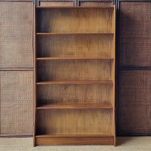 Load image into Gallery viewer, MID CENTURY SOLID HARDWOOD BOOKCASE