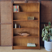 Load image into Gallery viewer, MID CENTURY SOLID HARDWOOD BOOKCASE