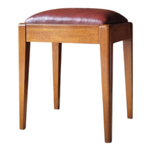Load image into Gallery viewer, MID CENTURY VINTAGE VANITY / STORAGE STOOL
