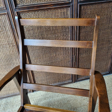Load image into Gallery viewer, MID CENTURY VINTAGE BLACKWOOD BOOMERANG STYLE ARMCHAIR