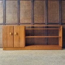 Load image into Gallery viewer, MID CENTURY SOLID MYRTLE HERITAGE FURNITURE (MYER) LOW SIDEBOARD / BOOKCASE