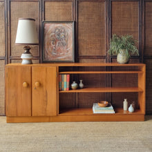Load image into Gallery viewer, MID CENTURY SOLID MYRTLE HERITAGE FURNITURE (MYER) LOW SIDEBOARD / BOOKCASE