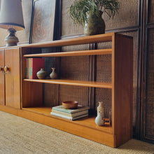 Load image into Gallery viewer, MID CENTURY SOLID MYRTLE HERITAGE FURNITURE (MYER) LOW SIDEBOARD / BOOKCASE