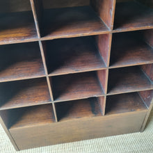 Load image into Gallery viewer, VINTAGE INDUSTRIAL PIGEON HOLE STORAGE POST OFFICE UNIT