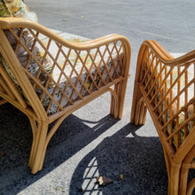 Load image into Gallery viewer, 3 PIECE VINTAGE CANE LOUNGE SETTING