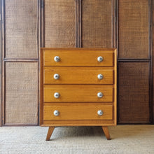 Load image into Gallery viewer, VINTAGE MID CENTURY TALLBOY CHEST OF DRAWERS