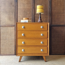 Load image into Gallery viewer, VINTAGE MID CENTURY TALLBOY CHEST OF DRAWERS
