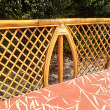 Load image into Gallery viewer, VINTAGE CANE RATTAN SOFA LOVESEAT