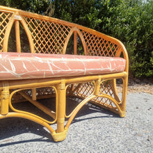 Load image into Gallery viewer, VINTAGE CANE RATTAN SOFA LOVESEAT