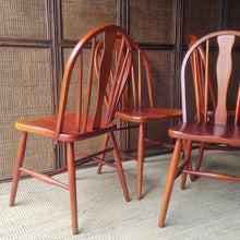Load image into Gallery viewer, SET OF 4 MID CENTURY DINING CHAIRS BY MELCHAIR