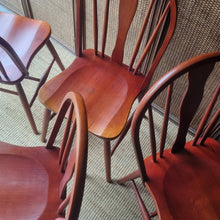 Load image into Gallery viewer, SET OF 4 MID CENTURY DINING CHAIRS BY MELCHAIR