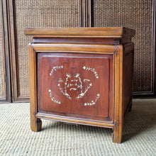 Load image into Gallery viewer, ANTIQUE CHINESE INALID HARDWOOD CABINET / SIDE TABLE
