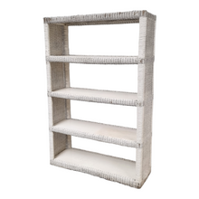 Load image into Gallery viewer, LARGE WHITE WICKER SHELF