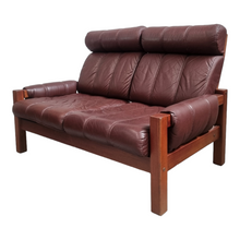 Load image into Gallery viewer, DANISH DELUXE 2 SEATER LEATHER SOFA