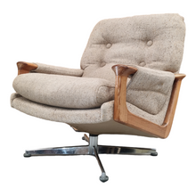 Load image into Gallery viewer, TESSA T1 SWIVEL ARMCHAIR WITH CHROME BASE