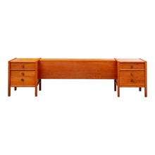 Load image into Gallery viewer, VINTAGE SUMNA FURNITURE BEDSIDE DRAWERS & QUEEN SIZE HEADBOARD