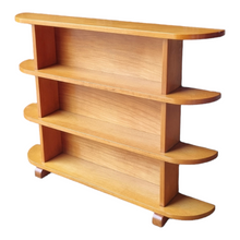 Load image into Gallery viewer, GORGEOUS VINTAGE HARDWOOD CURVED BOOKCASE