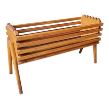 Load image into Gallery viewer, MID CENTURY ATOMIC TIMBER PLANTER