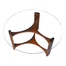 Load image into Gallery viewer, MID CENTURY VINTAGE TH BROWN RONDO COFFEE TABLE