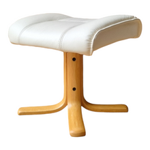 Load image into Gallery viewer, IMG NORDIC LEATHER OTTOMAN