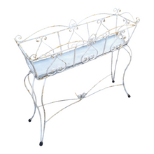 Load image into Gallery viewer, VINTAGE WROUGHT IRON PLANT STAND