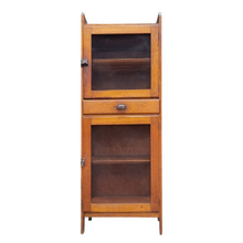 Load image into Gallery viewer, VINTAGE HARDWOOD MEATSAFE STORAGE CABINET PANTRY