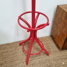 Load image into Gallery viewer, VINTAGE RED BENTWOOD THONET STYLE COAT STAND