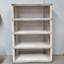 Load image into Gallery viewer, LARGE WHITE WICKER SHELF
