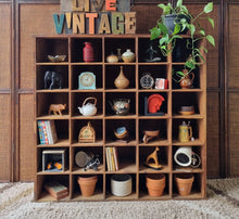 Load image into Gallery viewer, VINTAGE INDUSTRIAL PIGEON HOLE STORAGE UNIT
