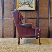 Load image into Gallery viewer, VINTAGE MORAN FURNITURE &#39;ROMSEY&#39; LEATHER WINGBACK ARMCHAIRS. PRICE IS EACH.
