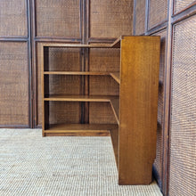 Load image into Gallery viewer, VINTAGE SOLID HARDWOOD LOWLINE CORNER BOOKCASE
